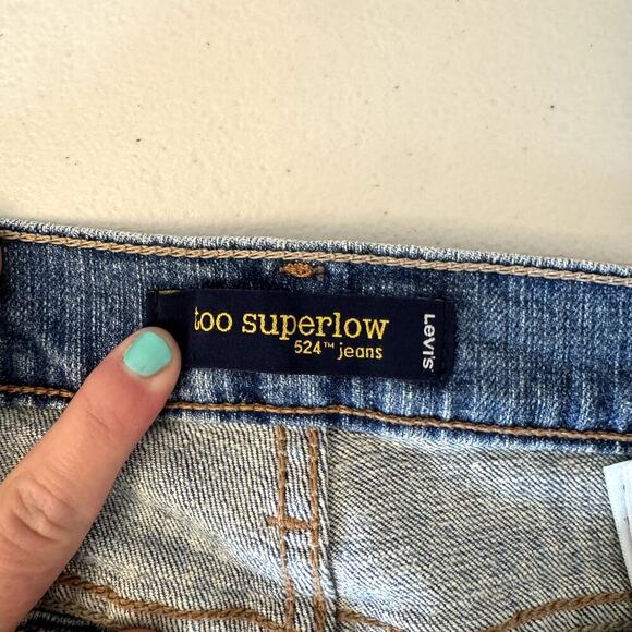Levi's Too Superlow 524 Bootcut Jeans Women's 7M - Picture 5 of 7